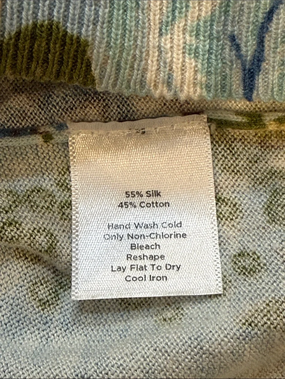 Talbots v-neck silk and cotton sweater
